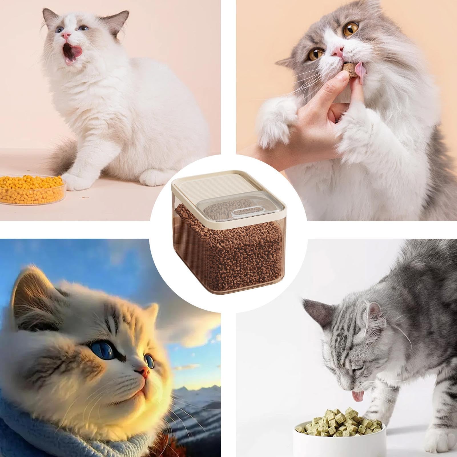 Hundefutter Lagerbehälter,Großer Lagerraum Hundefutter Lagerbehälter | Fütterungsstation Lagerraum Für Hundekatze Welpen Kätzchen Vogelfutter Weizen Bohnen Snacks