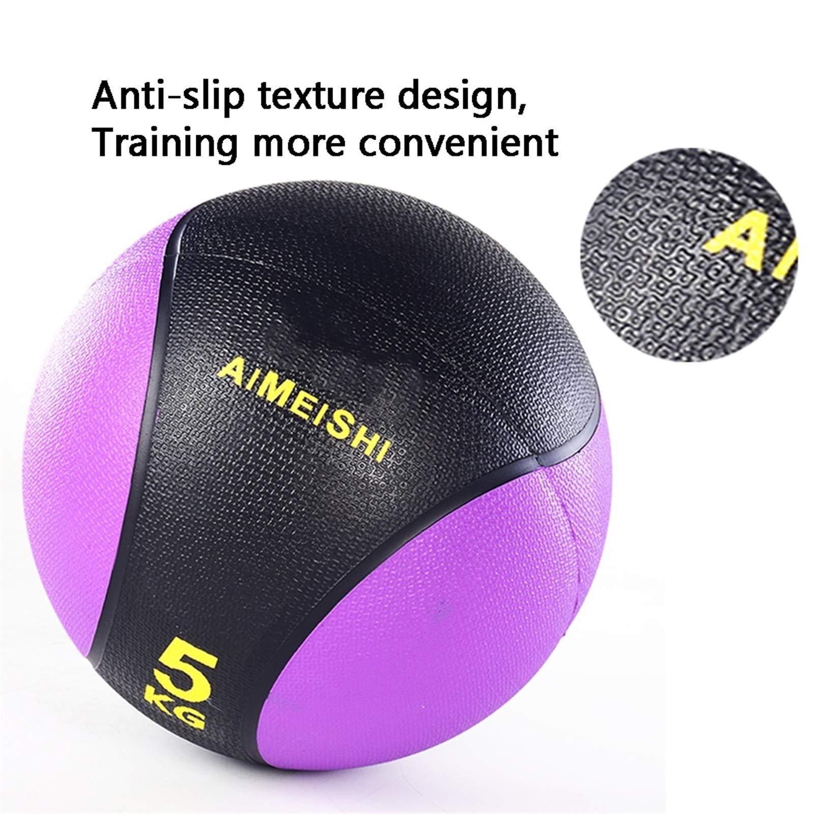 Medizinbälle Gummi Medizinball, Elastischer Fester Ball Für Taillen- Und Bauchtraining, Stabiler Gleichgewichtstraining Fitnessball Schwerkraftball, 2kg, 3kg, 4kg, 5kg, 6kg, 8kg