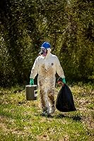 Vista 2 de DuPont Tyvek 400 TY127S - Overol protector desechable con capucha y puño elástico, color blanco