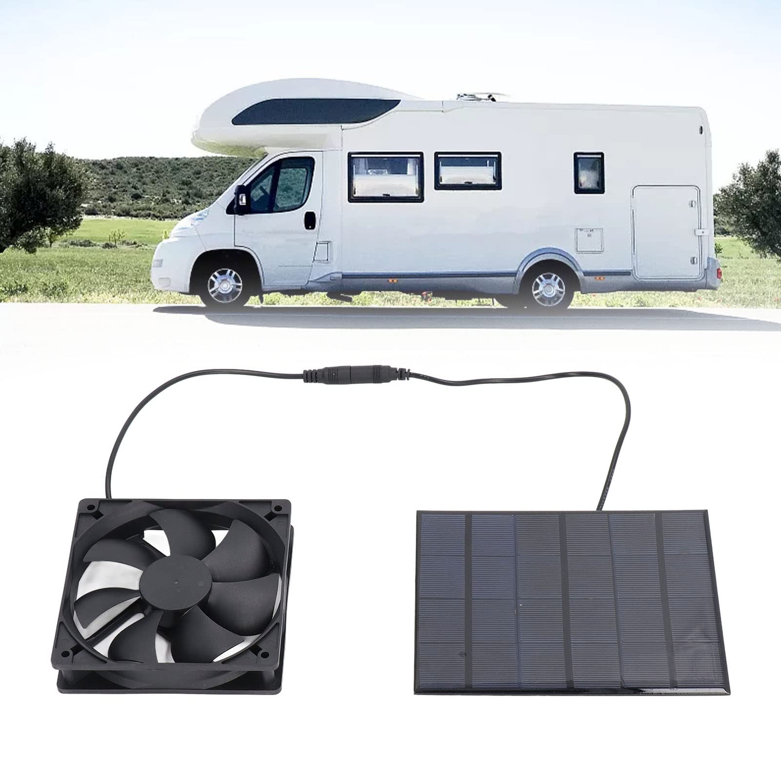 Ventilatore Solare 5V Per Esterno - Kit Pannello Solare - Per Pollai, Serre, Cucce - Senza Batteria - Foto 6