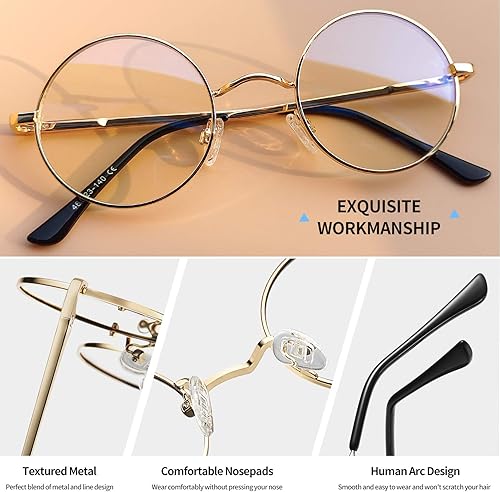 Miniatura 3 de Gafas de sol Joopin polarizadas, estilo Lennon, redondas, gafas de sol estilo hippy redondas para mujer y hombre