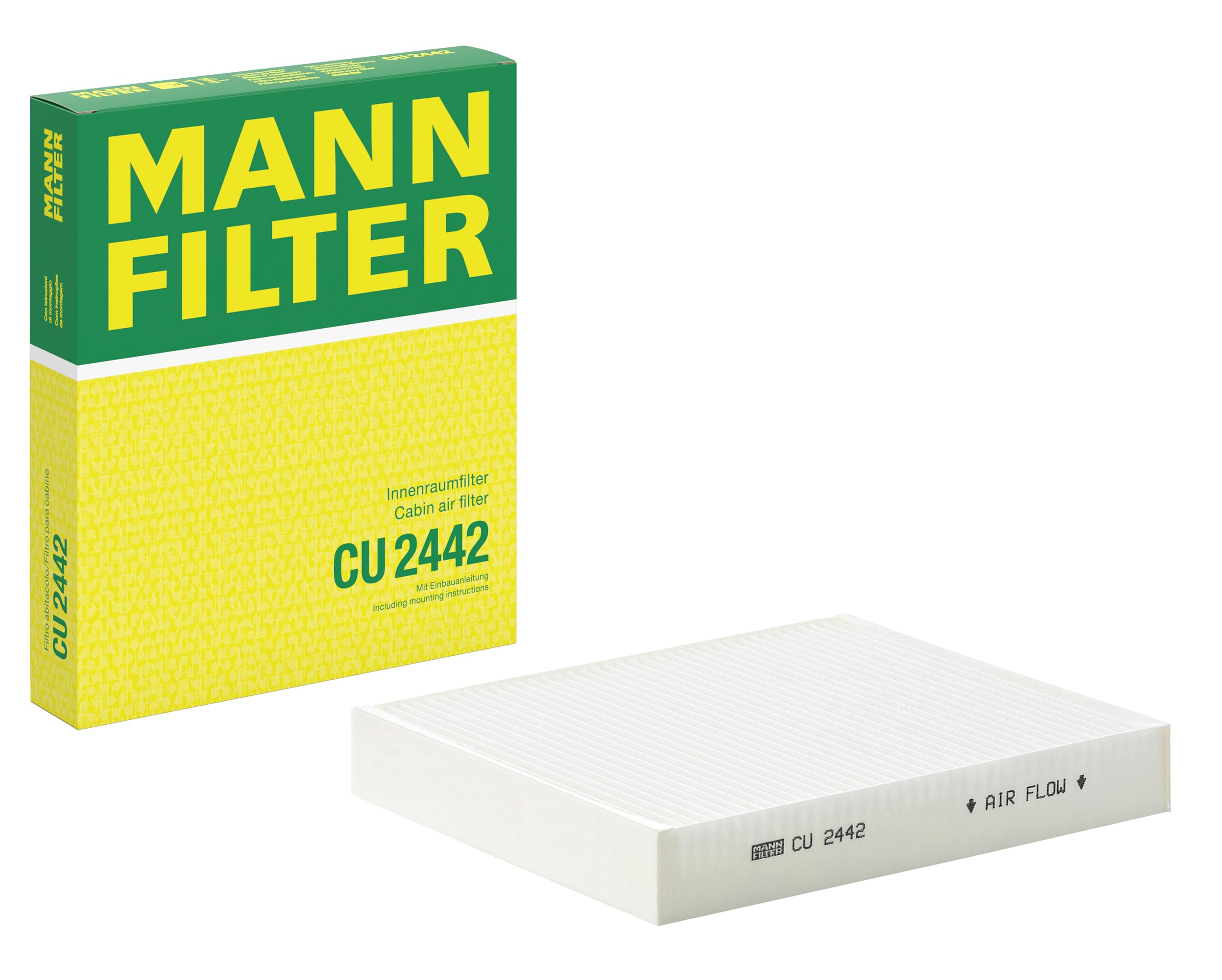 MANN-FILTER CU 2442 Cabin Air Filter - for Cars + Transporters