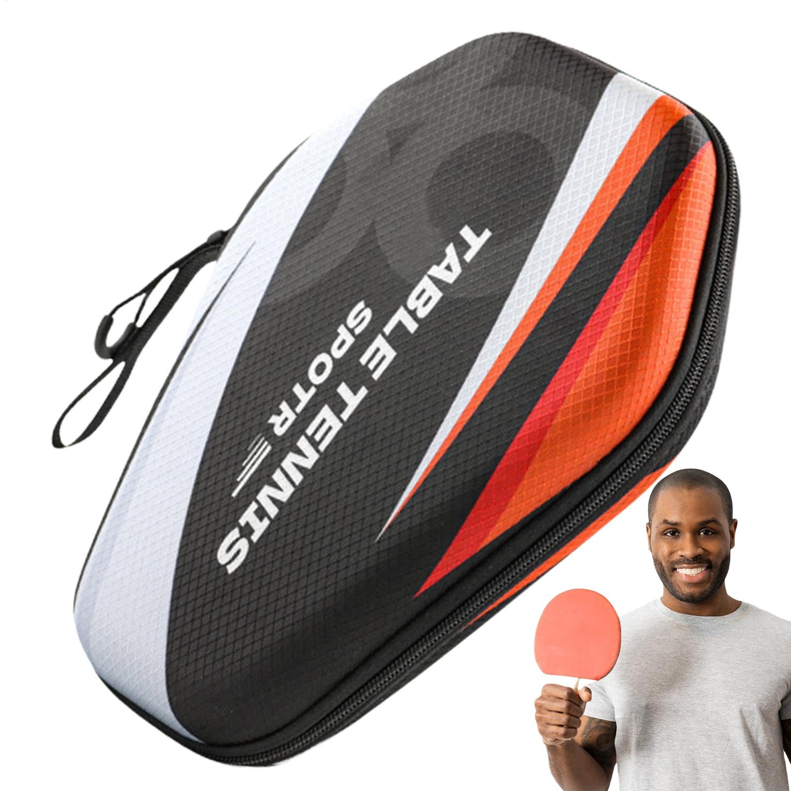 Custodia per racchette da pong, custodia per racchetta da tennis da tavolo, custodia per paddle impermeabile alla polvere, borsa per riporre paddle, organizer per pong stabile per principianti o