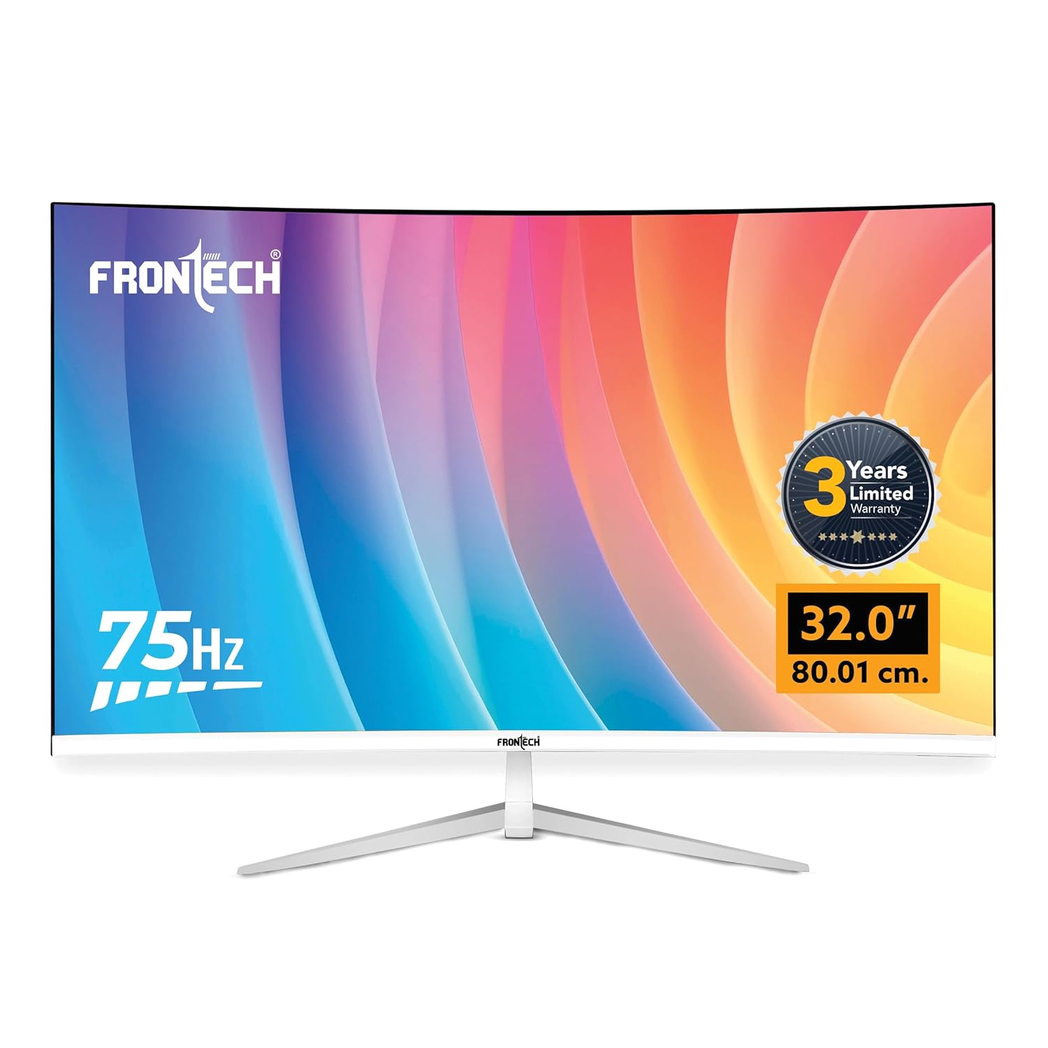FRONTECH Ultima Series 32 Inch (80.01 cm) with 1920×1080 Pixels Curved LED Monitor Full HD| Refresh Rate 75 Hz | VA Panel| Ultra Slim |Bezel Less Design |16.7M Colors | HDMI & VGA Ports (MON-0081) FRONTECH Ultima Series 32 Inch (80.01 cm) with 1920×1080 Pixels Curved LED Monitor Full HD| Refresh Rate 75 Hz | VA Panel| Ultra Slim |Bezel Less Design |16.7M Colors | HDMI & VGA Ports (MON-0081)