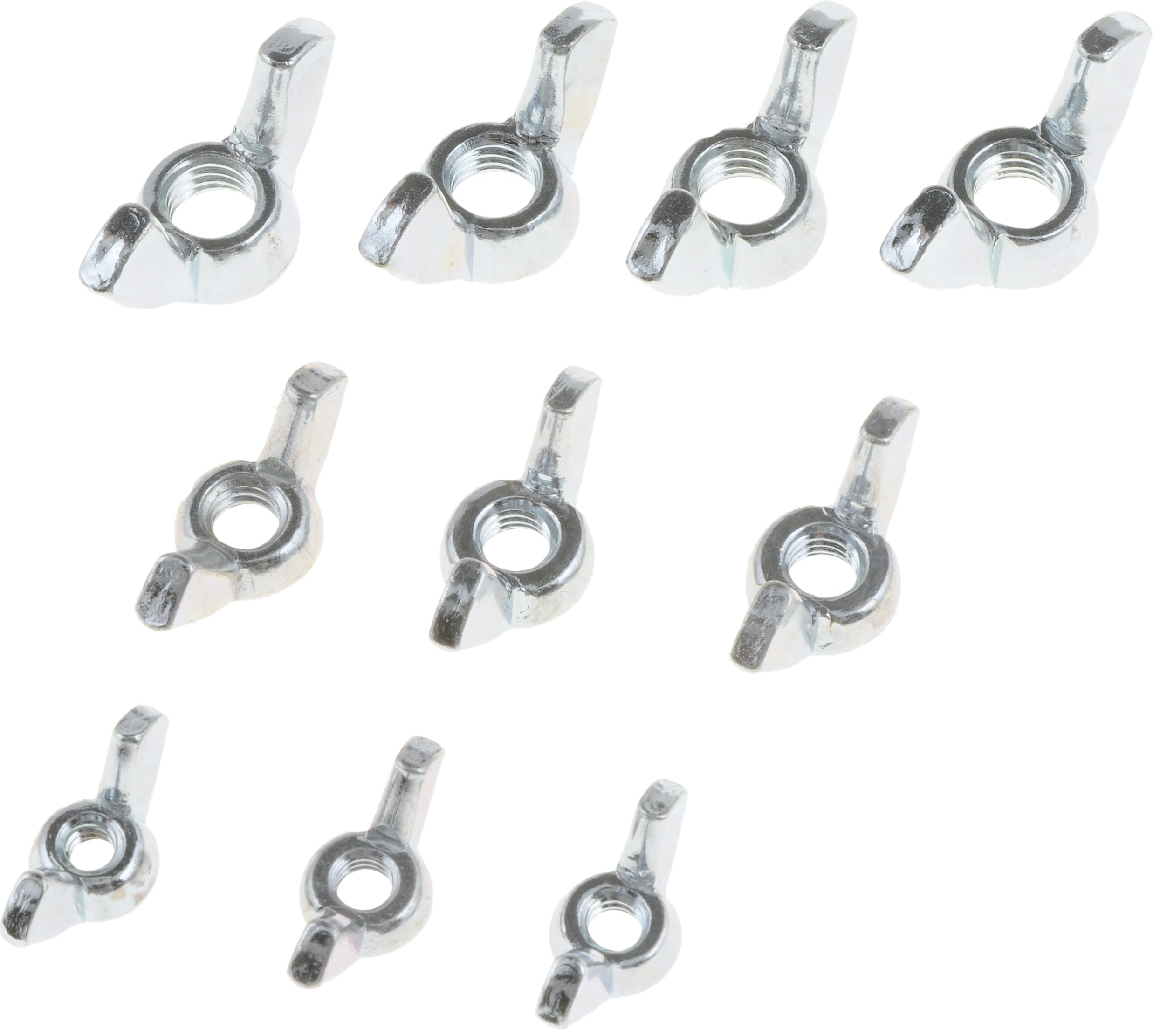 Dorman 13551 Wing Nut Assortment-Various Thread Sizes- Grade 2- Plated Compatible with Select Nissan Models 10 Pack