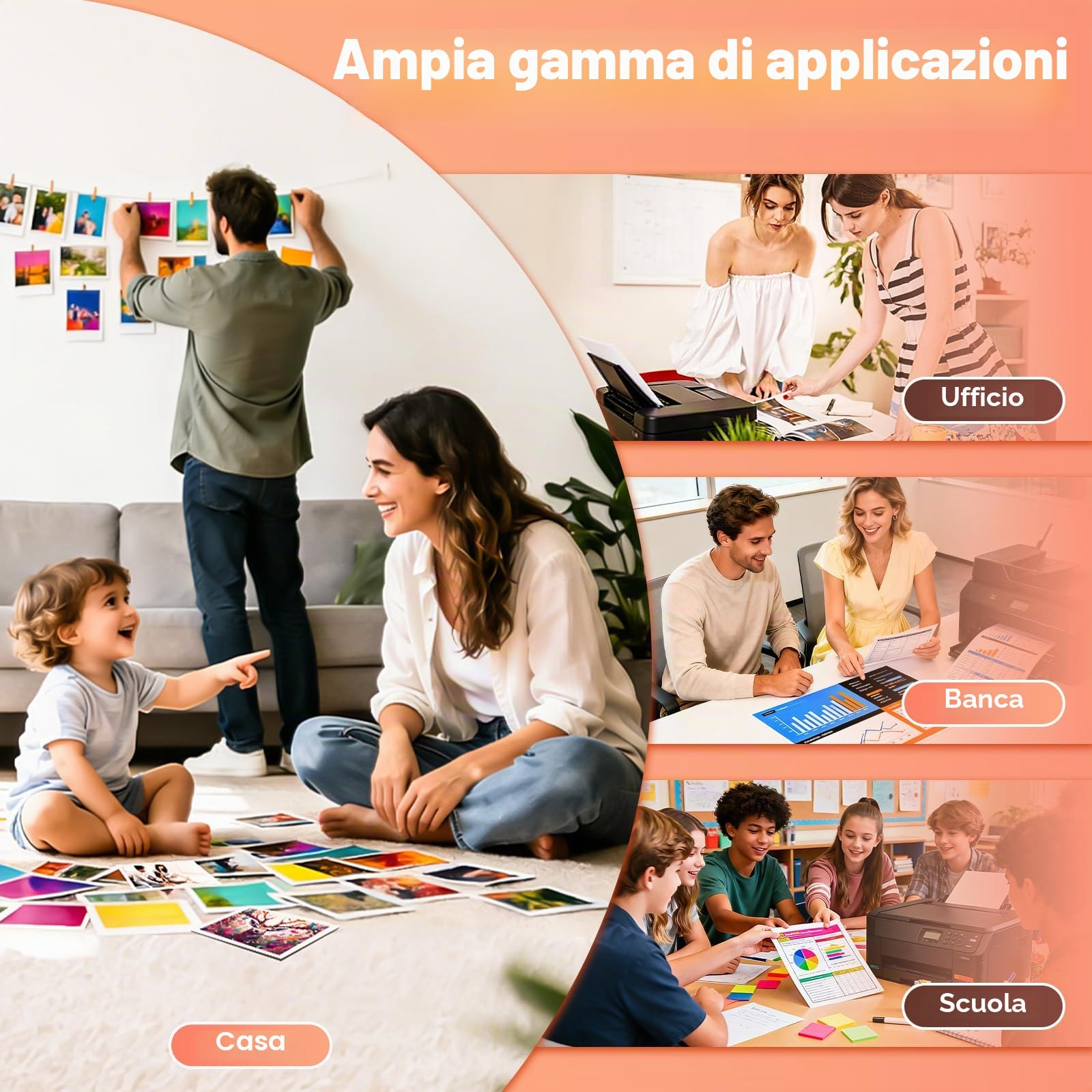 Miss Deer 308XL per HP 308 XL 308e Cartucce Comaptibel con HP Envy 6120e 6130e 6110e 6122e 6132e 6520e 6530e 6532e Stampante（1 Nero & 1 Colore）