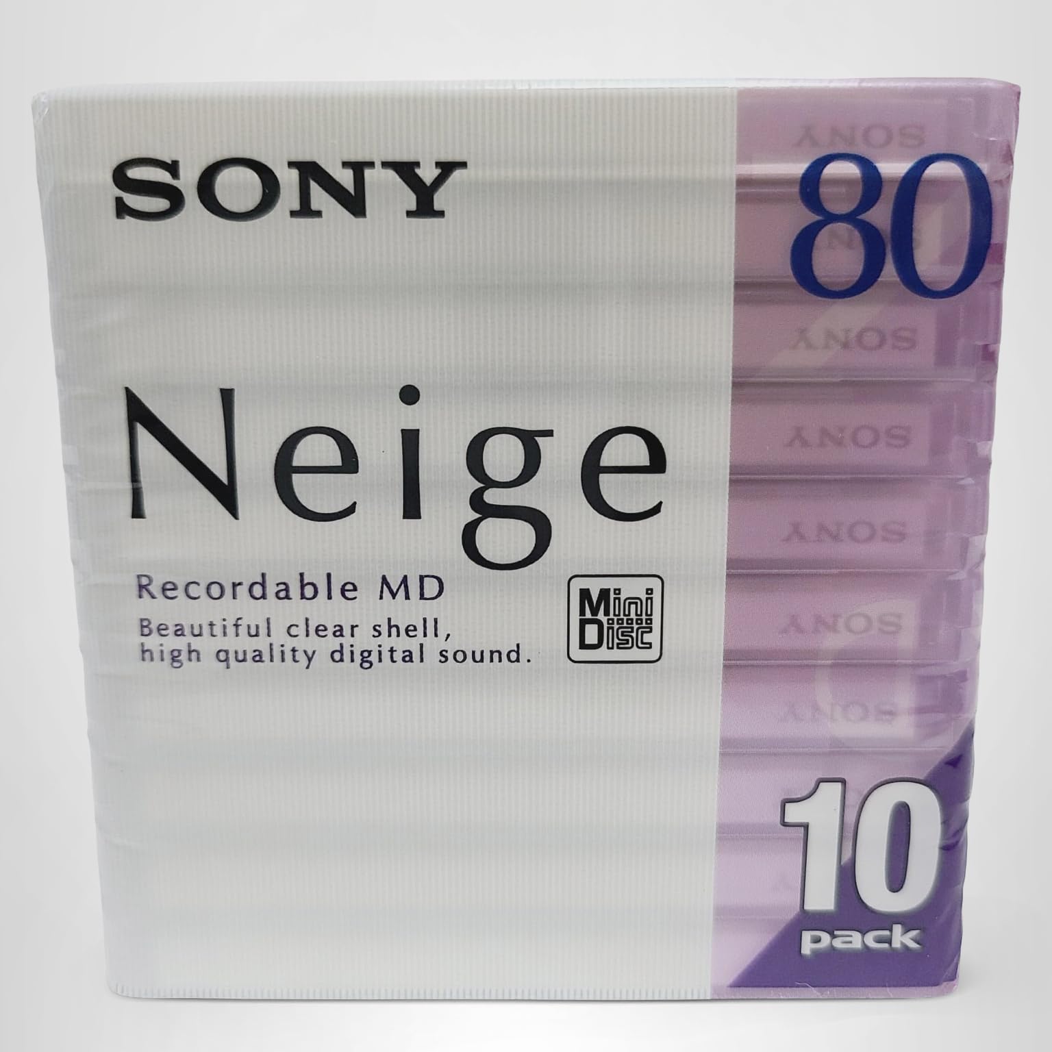 80's ALIVE MD ミニディスク mini disc SONY Mini Disc (80 min. 10 disc pack) MDW80T – WAFUU JAPAN