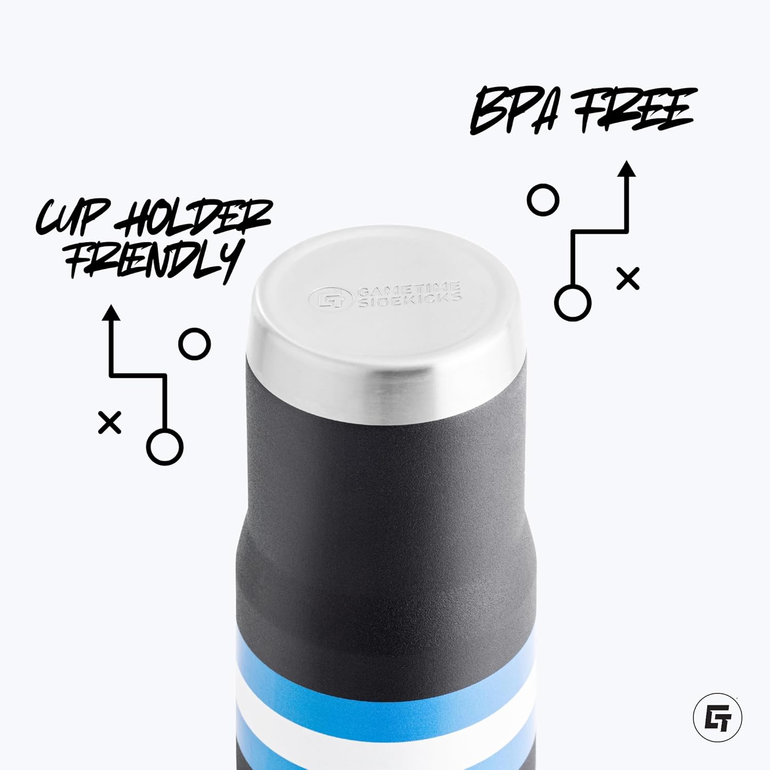 Gametime Sidekicks Texas 20oz Burnt Orange Tumbler - Officially Licensed, 18/8 Stainless Steel, Double-walled, Vacuum-insulated, UV LED Printed Logos, Sweatless, Stays Hot/Cold - 360 Wrap - Image 4