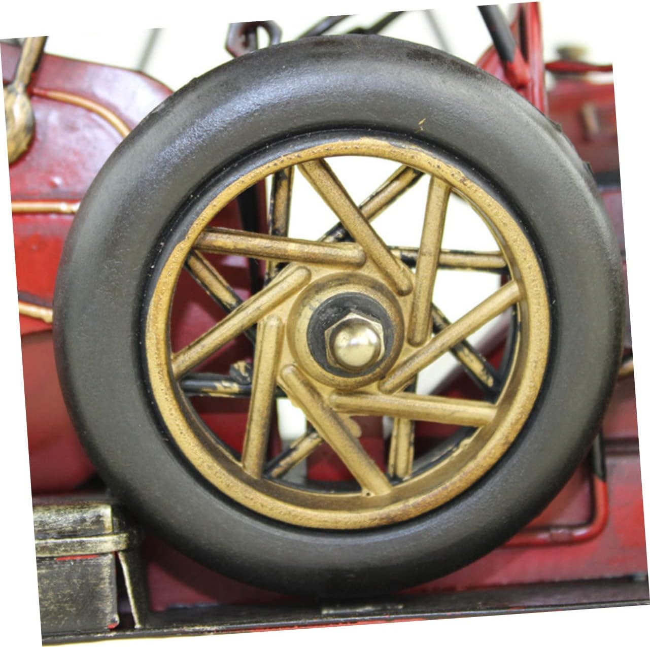 Retro Wrought Iron Car Model Desk Decor Classic Car Decor Home Adornment Art Sculpture