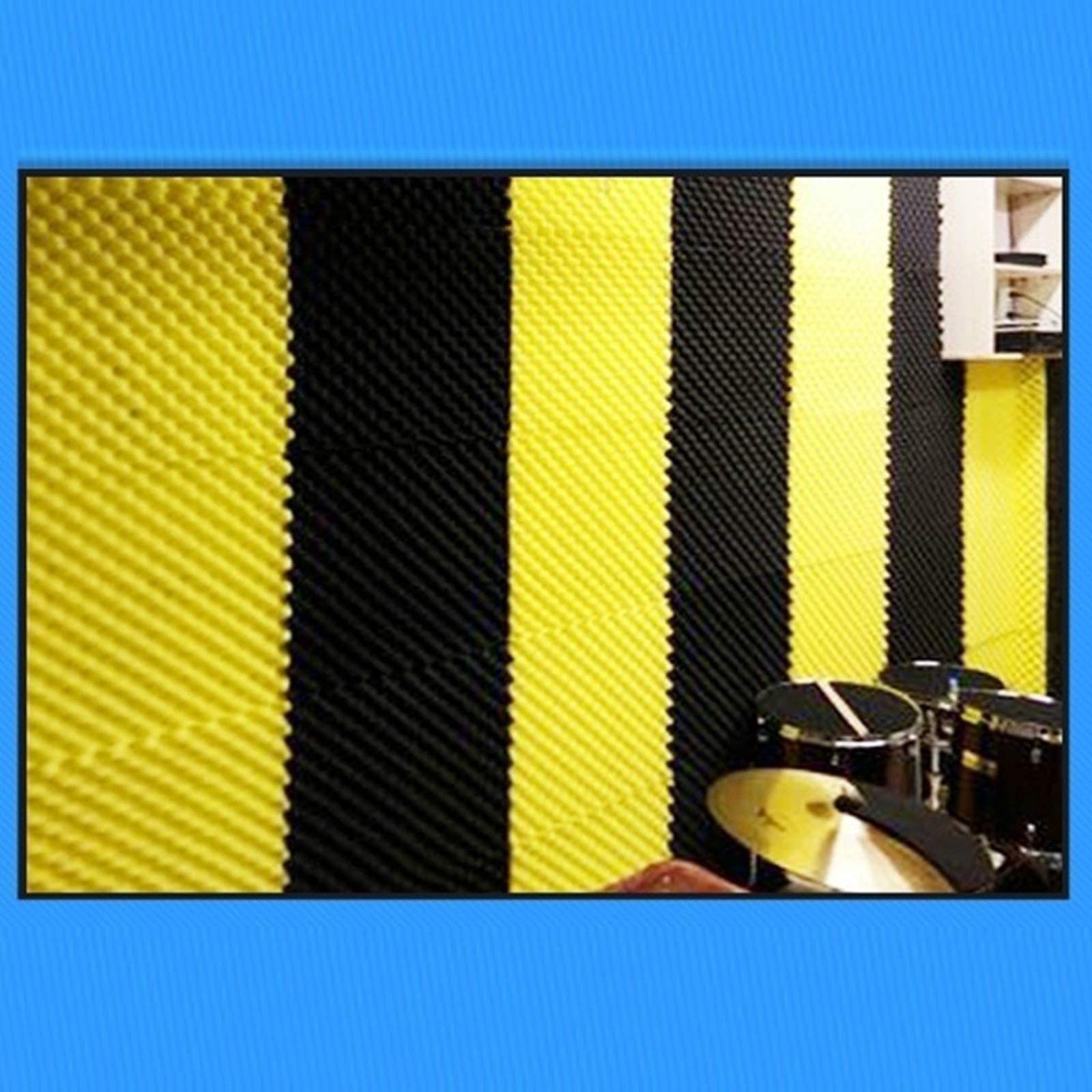 NEECS Paneles acústicos de Barra, Azulejos de Espuma para decoración de Paredes, Dormitorio, Sala de Estar, algodón Absorbente de Sonido, Paneles de Espuma insonorizados a Prueba de Hume