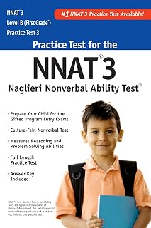 NNAT3® Practice Test Level B (1st Grade) Naglieri Nonverbal Ability Test ®