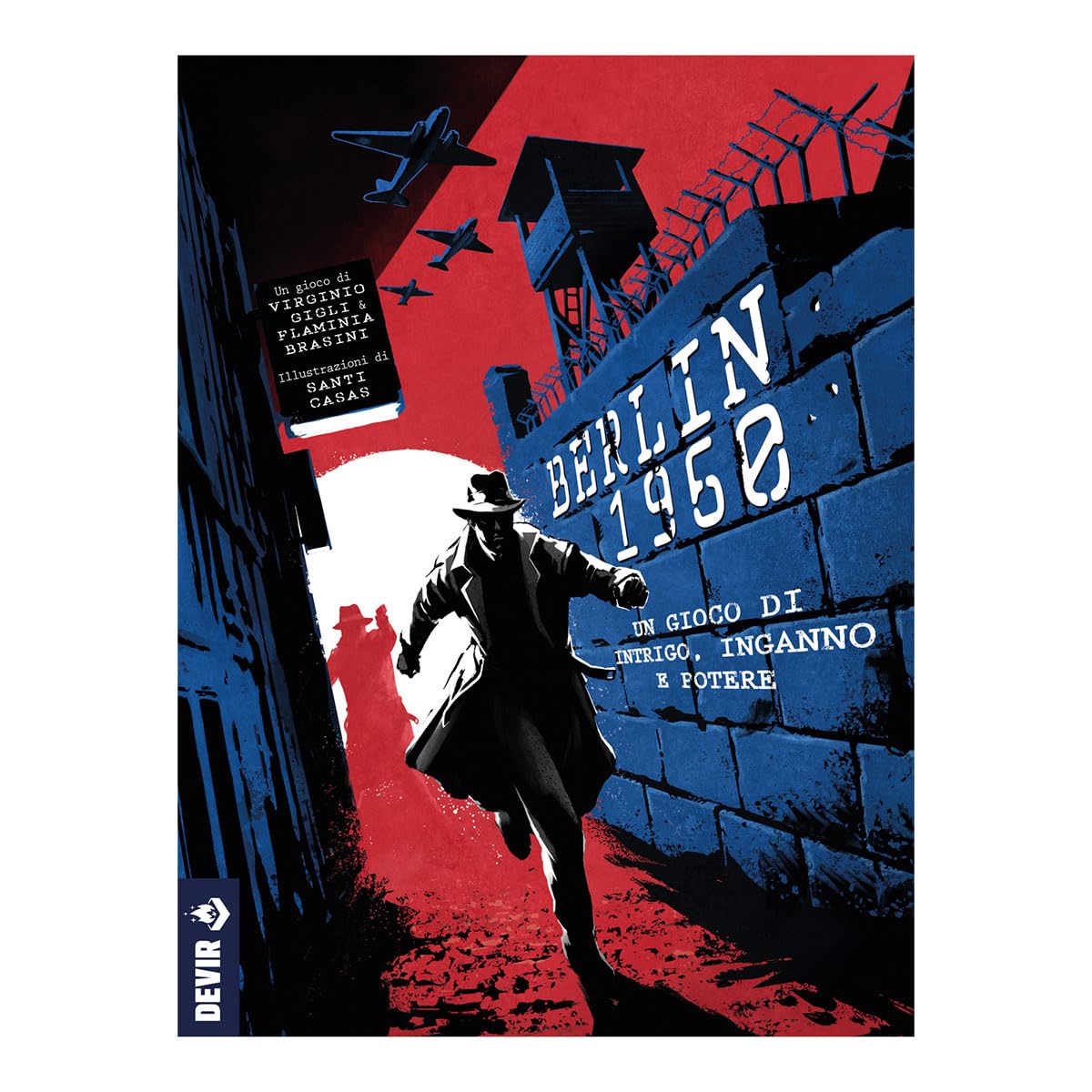 DEVIR Berlino 1960 – Gioco da Tavolo di Ruoli Nascosti, Deduzione e Bluff nella Guerra Fredda, 4-8 Giocatori, 14+, Edizione in Lingua Italiana