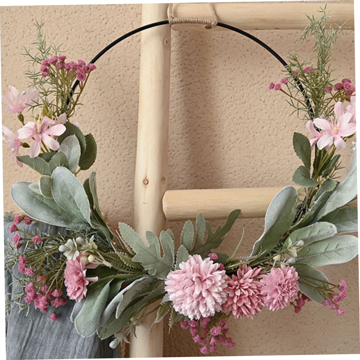 LIFKOME 2pièces Couronne De Artificielles pour Mariage Guirlande Décorative De Pâques Décoration pour Intérieur Et Extérieur