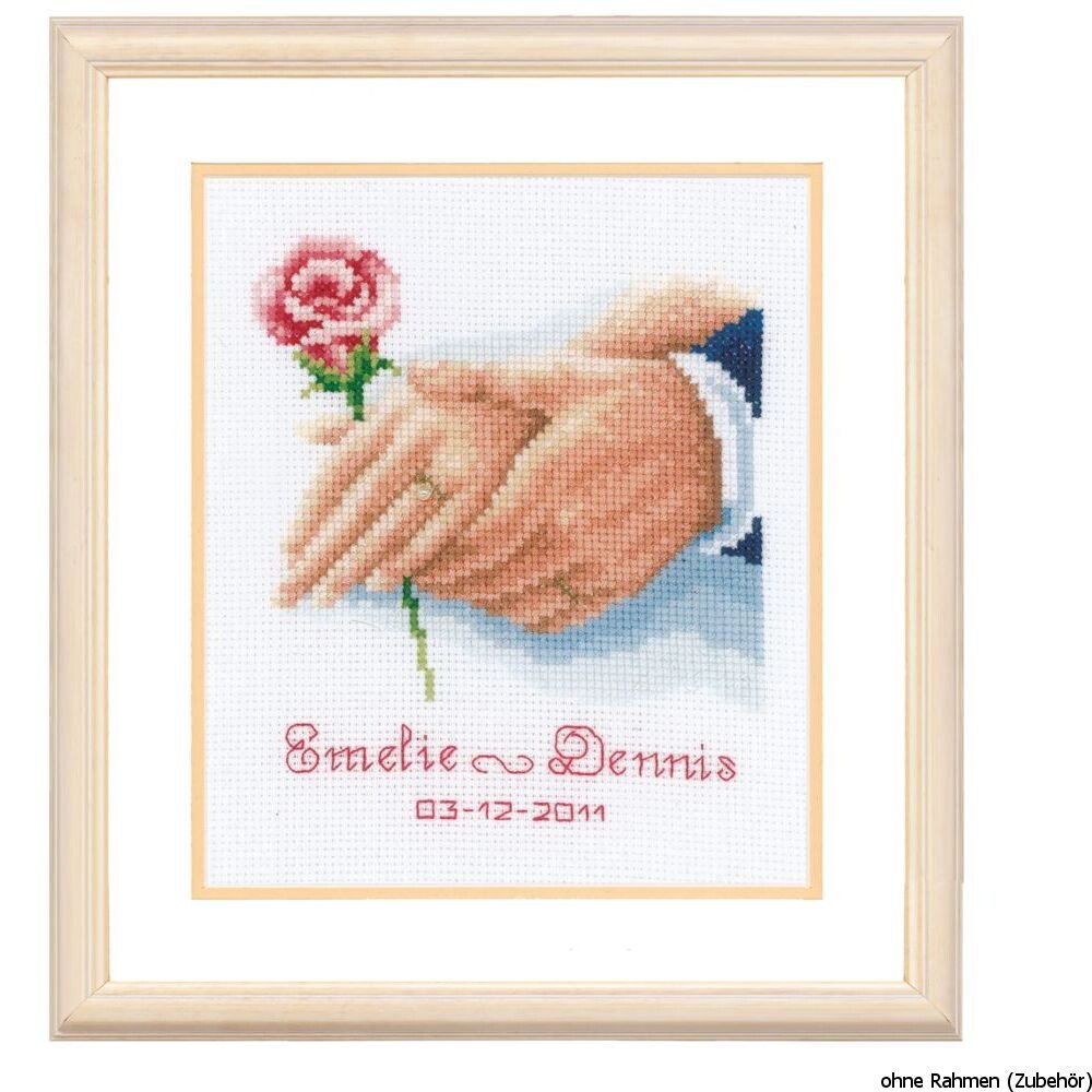 amazon-com-vervaco-counted-cross-stitch-kit-wedding-ring-5-6-x-6-4-arts-crafts-sewing for Free Printable Cross Stitch Patterns For Wedding Amazon.com: Vervaco Counted Cross Stitch Kit Wedding Ring 5.6