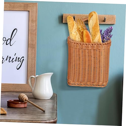 Miniatura 3 de Angoily Cesta colgante para utensilios de cocina, maceta de plástico, cestas de plástico para colgar en la pared, cesta pequeña para colgar en la