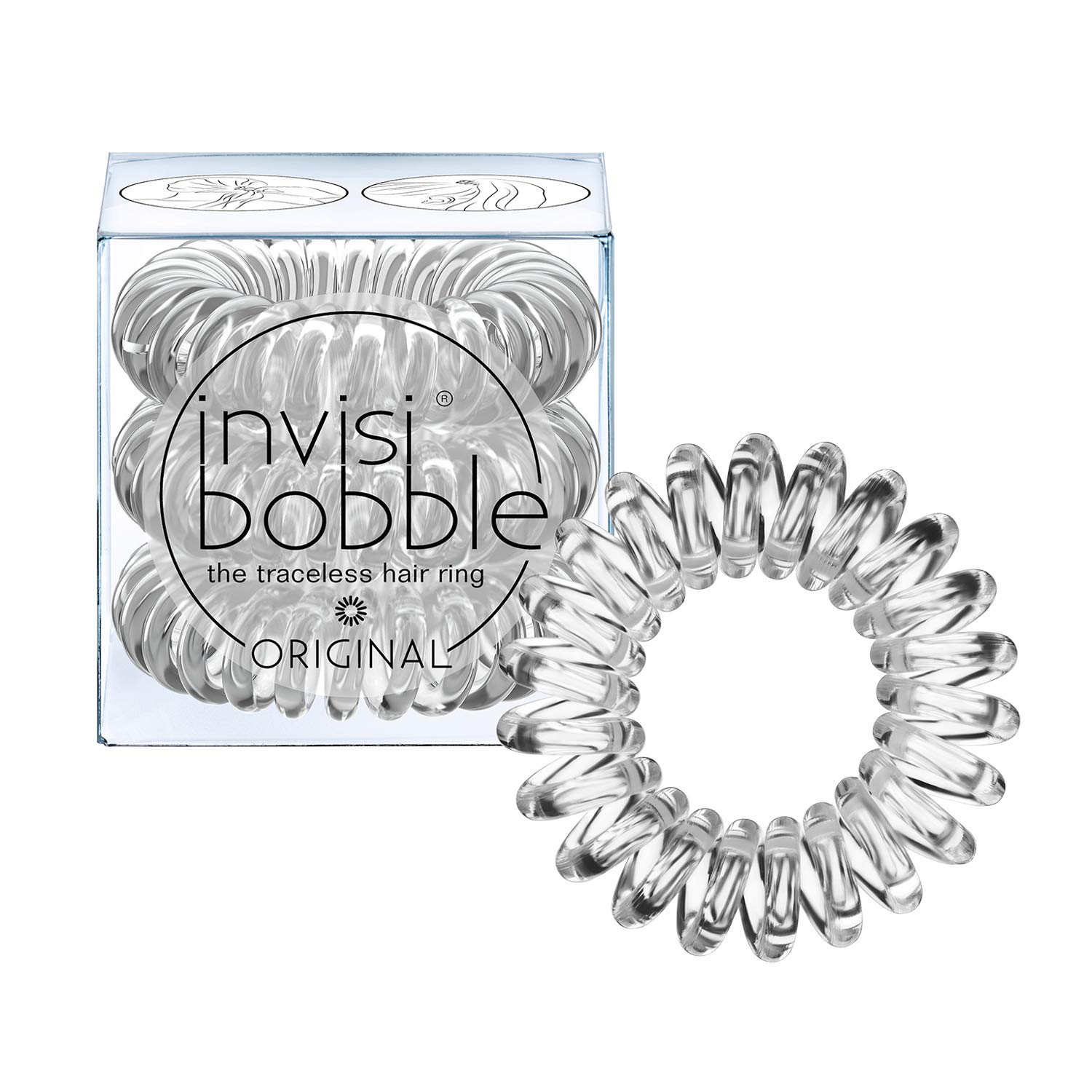 Invisibobble Original Crystal Clear Askılı Paket Saç Lastiği
