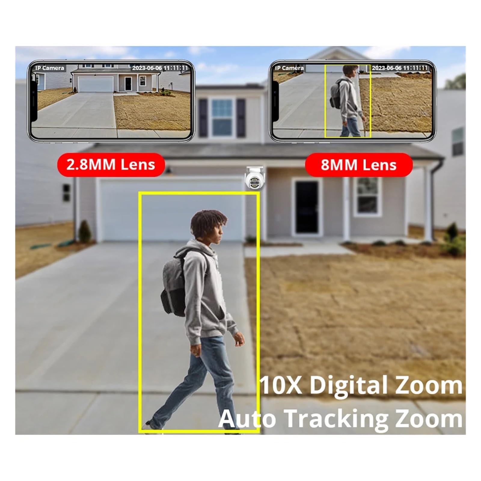 Caméra WiFi PTZ à Double Objectif 8MP 4K