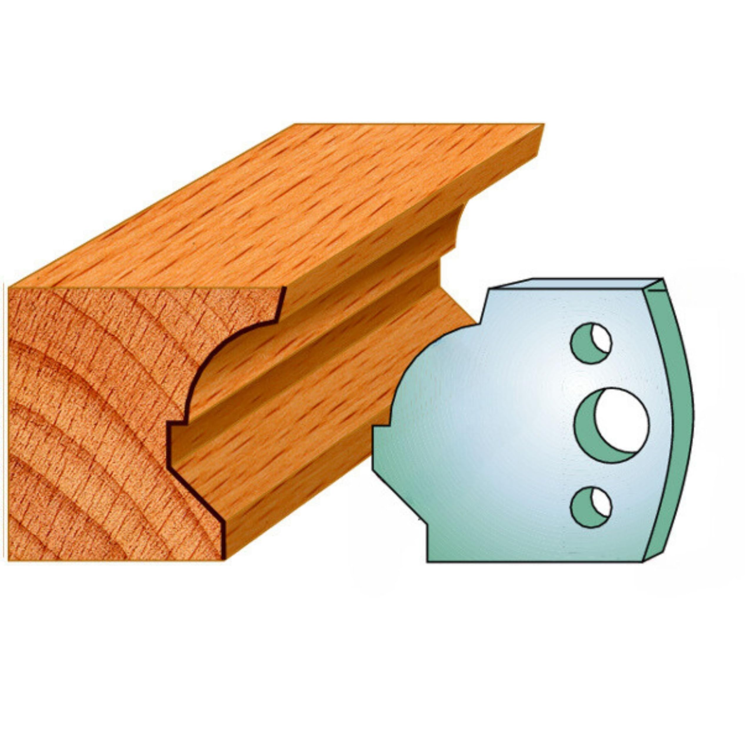 40mm Euro Spindle Moulder Cutters - Profile 037 Limiters Only Pack of 2 Made by Xcalibur Tooling — image 1
