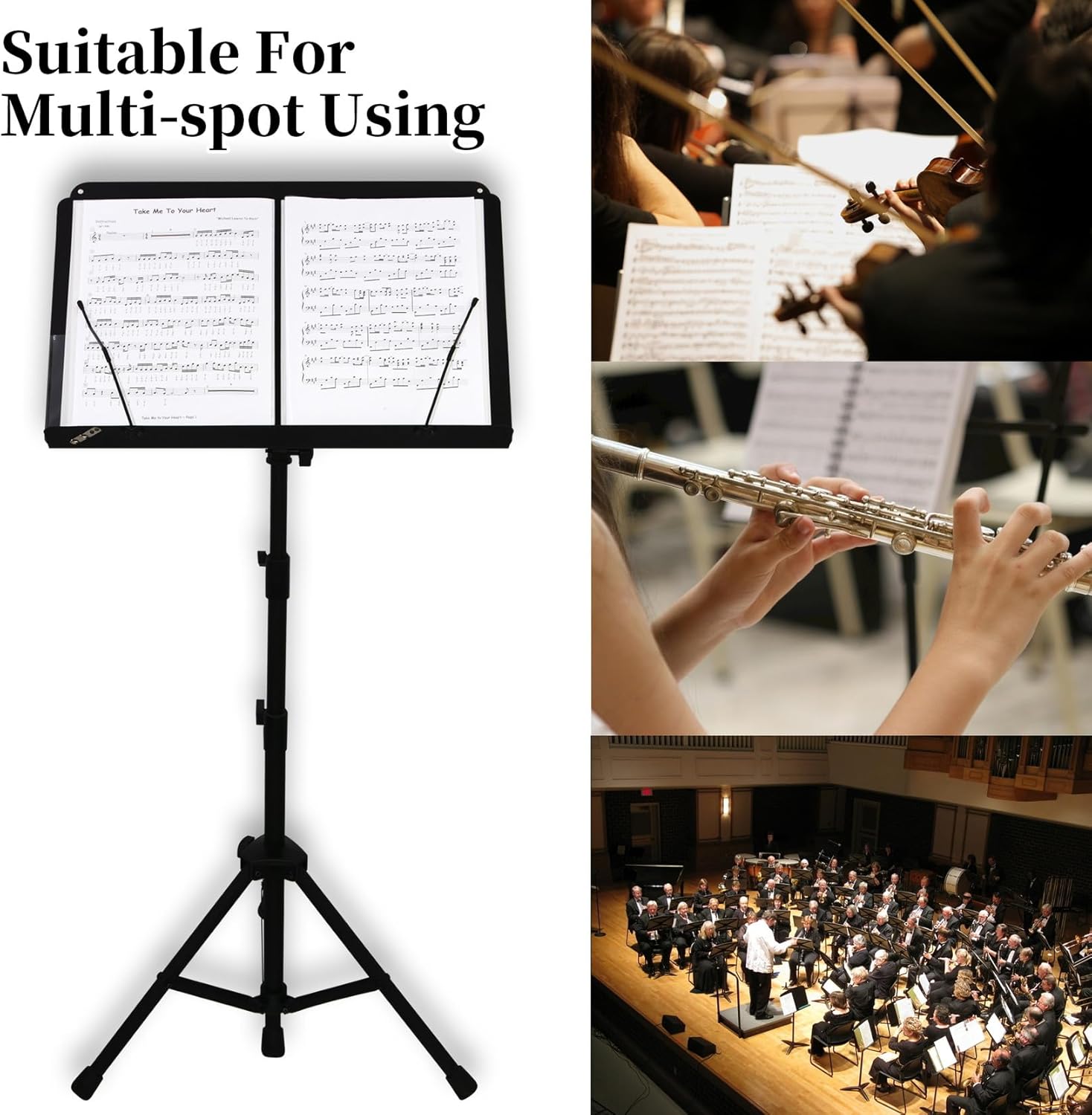 Music Folder Sheet Music Folders Binder 6 Pack Bulk Music Choral Storage Holder Band Folder (6)