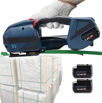 Electric Hand Strapping Machine 1/2-5/8 0.50"0.63", PP PET Pallet Banding Machine, Plastic Steel Strap Strapper, Cartons 3200N Tensioner Tool Kit