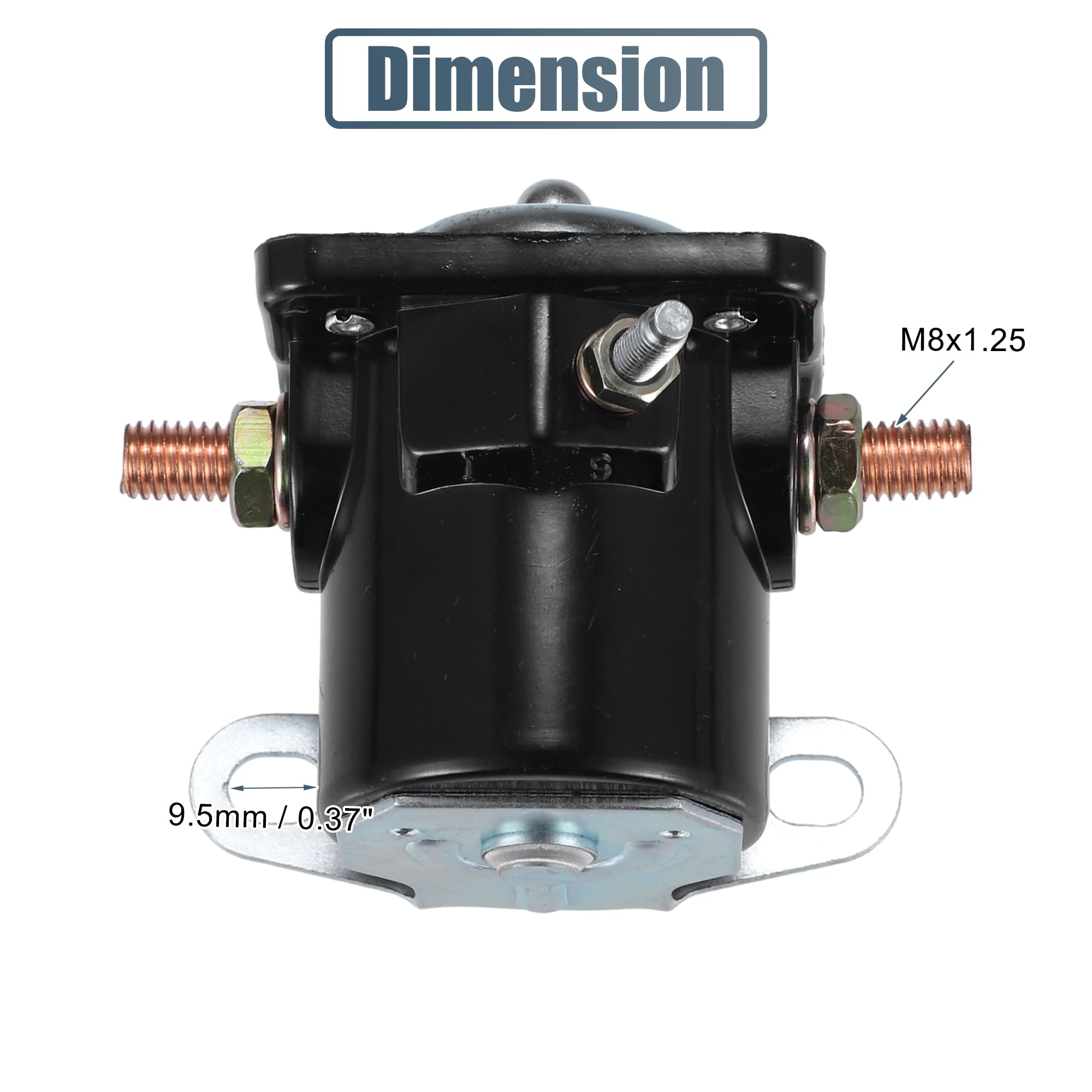 QUARKZMAN Relè Solenoide Di Avviamento Universale 6V 75A Con 3 Terminali - Ricambio Intermittente Per Auto - 4