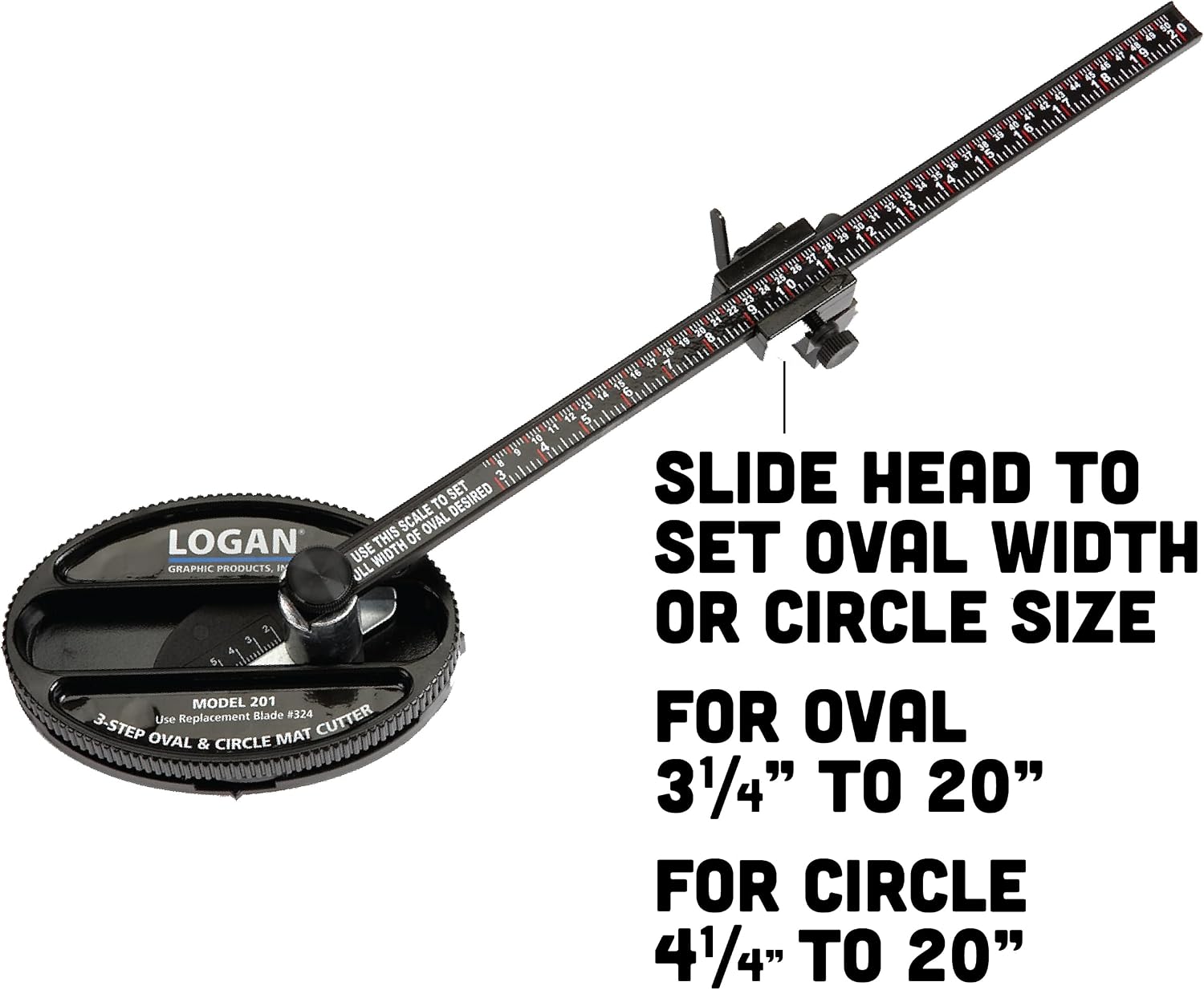 Authentic Logan 201 Oval & Circle Mat Cutter for Picture Framing