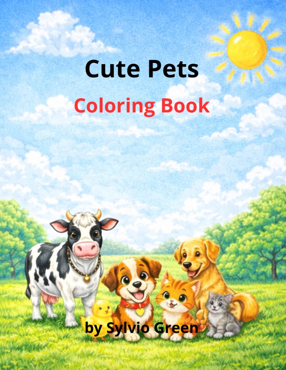 Cute Pets Coloring Book