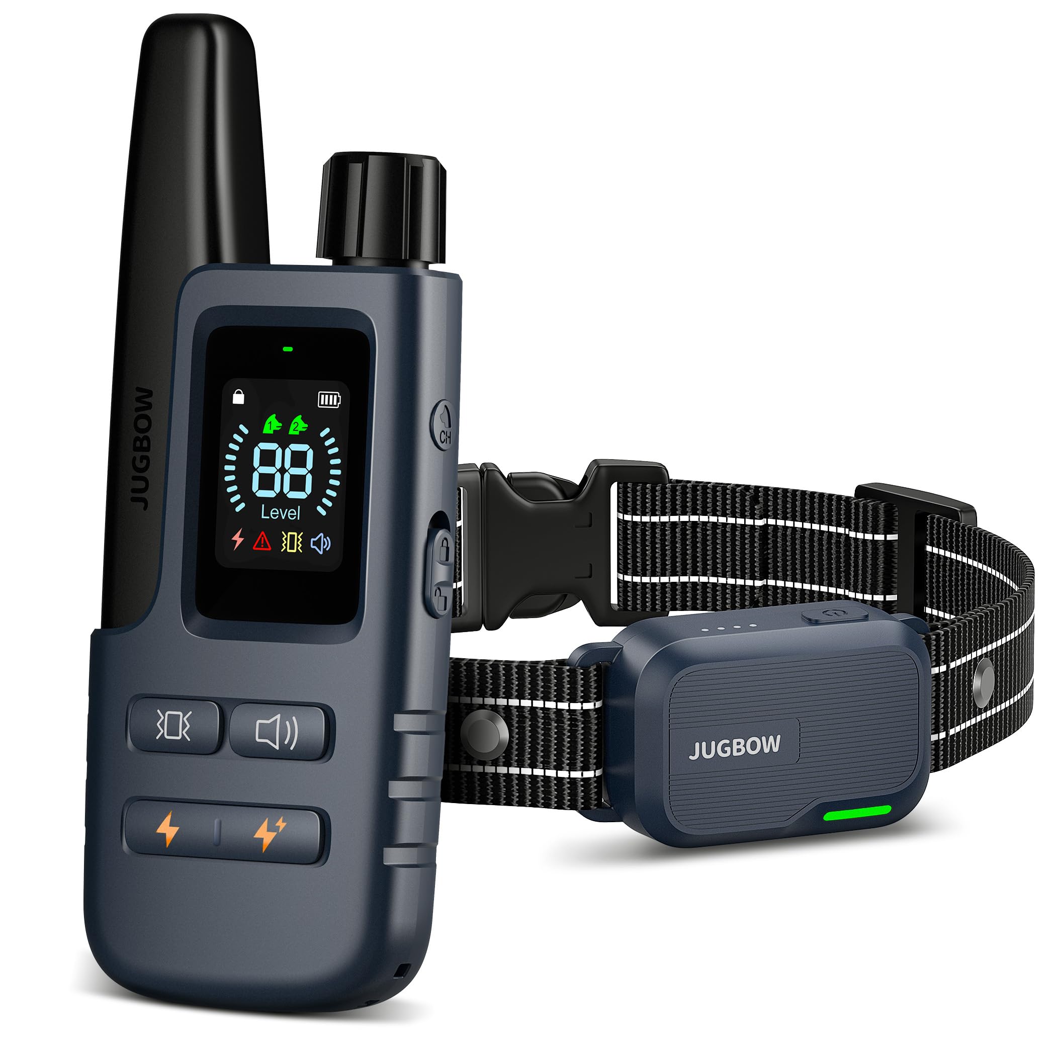 Jugbow Dog Collar - 4200FT Dog Training Collar with Remote IPX8 Waterproof Electric Collar with 4 Training Modes, Security Lock, Rechargeable e-Collar