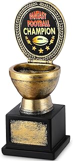 Tondiamo Fantasy Football Trophy 2026 Goat Trophy Award Funny Toilet Bowl Award Greatest of All Time for Competitions First Last Place Champions Winner Loser
