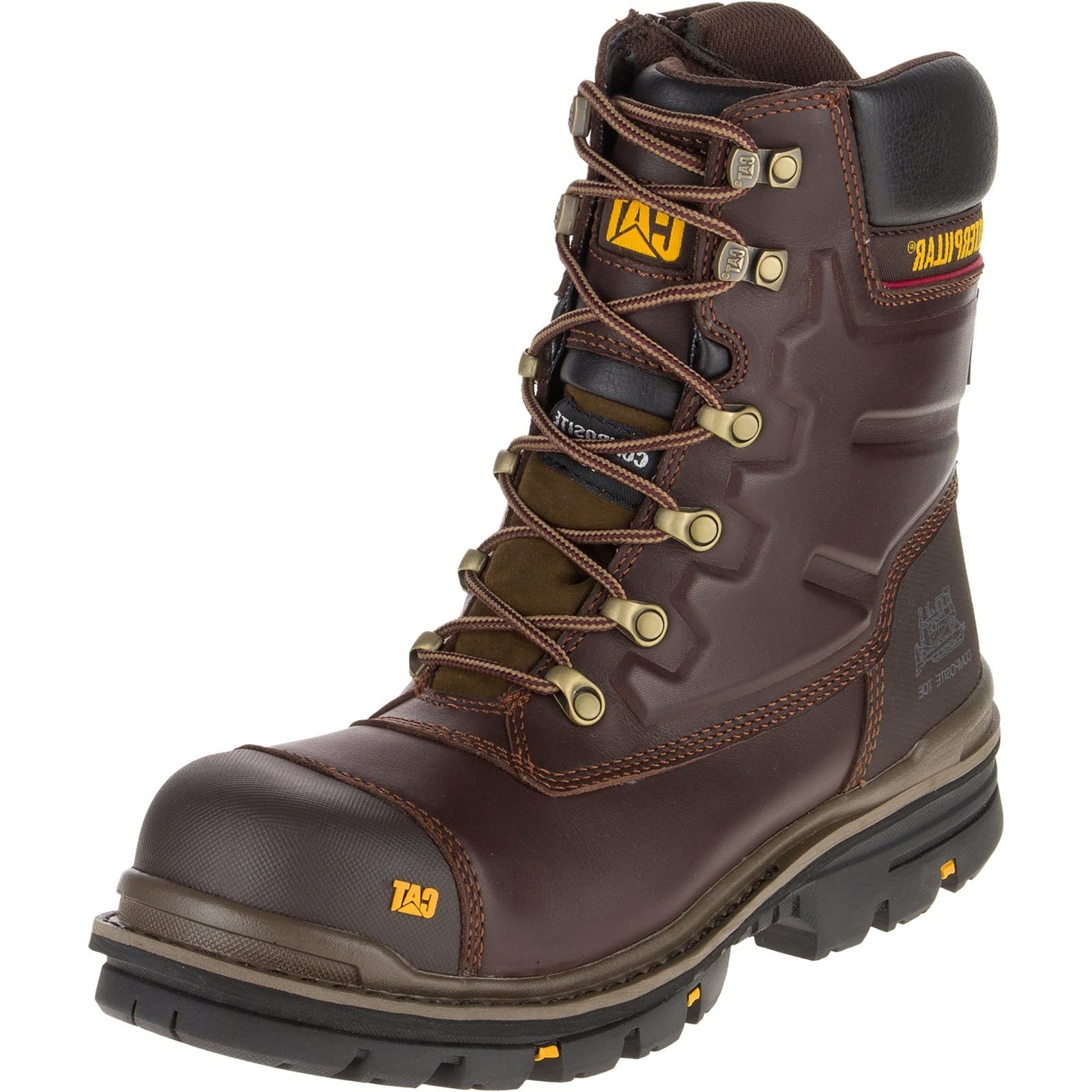 Caterpillar Premier Mens Safety Boots Brown 10 UK