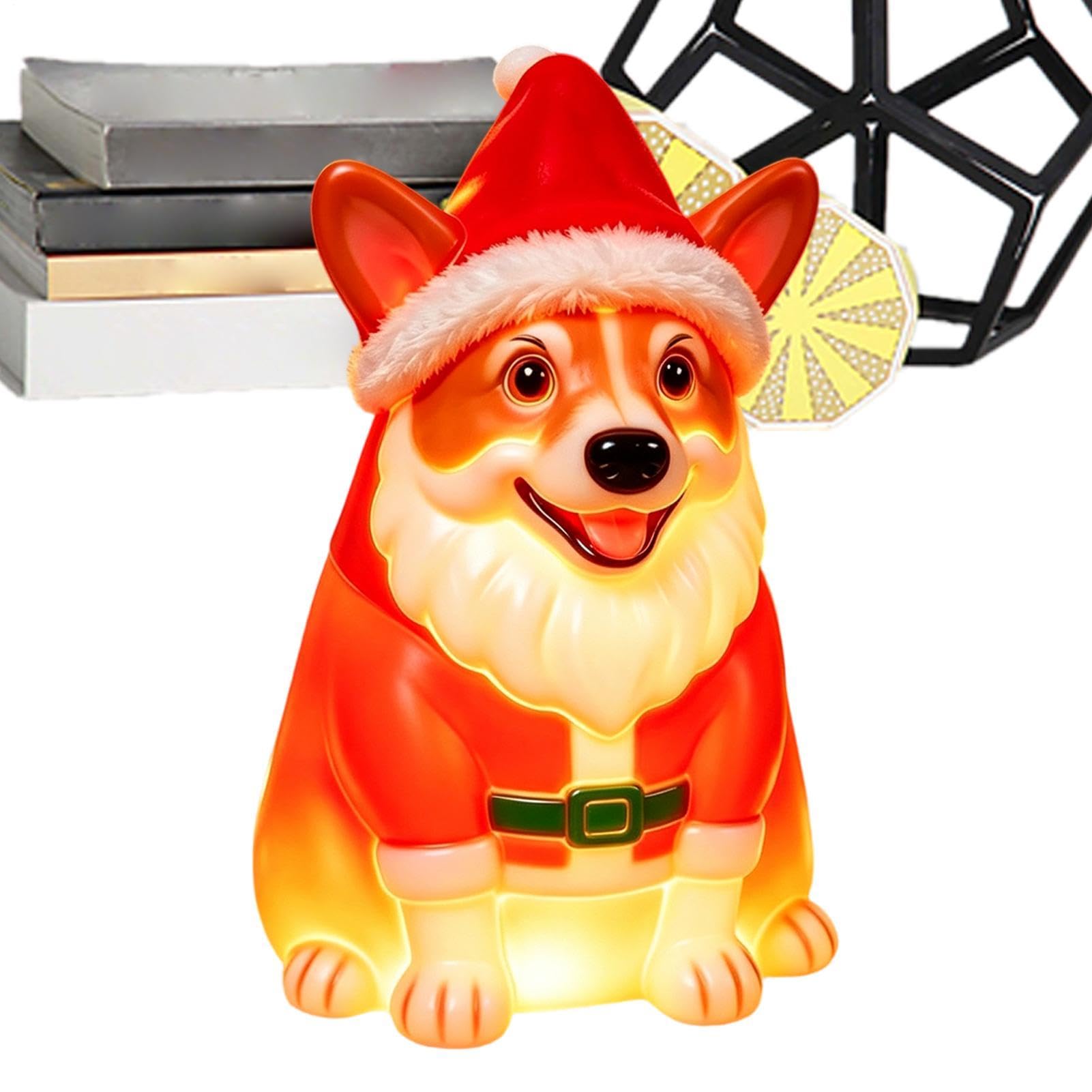 Statue di cani Decorazioni per le feste, a batteria, con tema festivo e