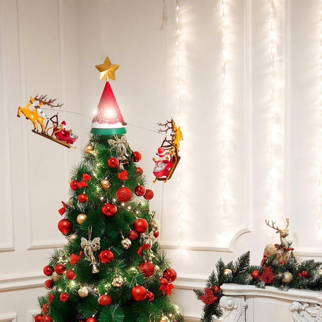 Set Di Costruzioni Albero Di Natale 2-in-1 Con Luci E Carillon, Giocattolo STEM Per Bambini 8-16 Anni