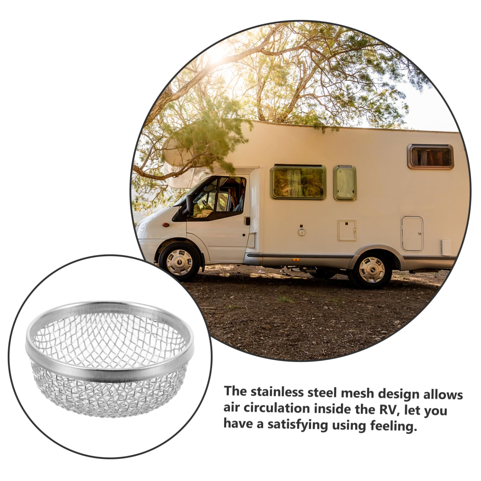 Gatuida 10piezas Rejilla De Ventilación para Calentador De RV Pantallas Inoxidable para Protección De Camper De Instalación y Resortes