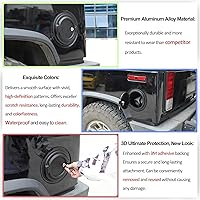 Vista 5 de Tapa del tanque de gasolina con bloqueo de puerta para Hummer H2 2003-2009, accesorios para llenado de combustible, tapa de gasolina, tapa de tapa