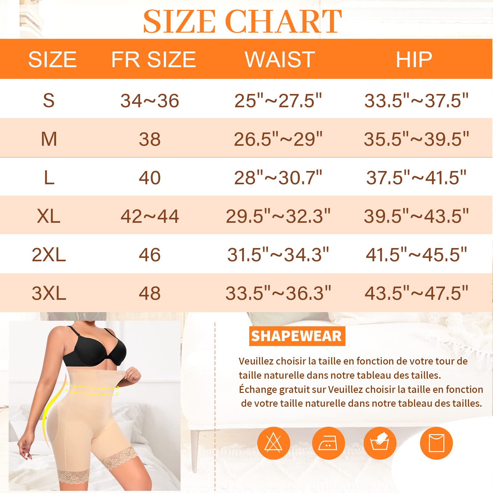 Short Gainant Femme Ventre Plat Dentelle Shorts