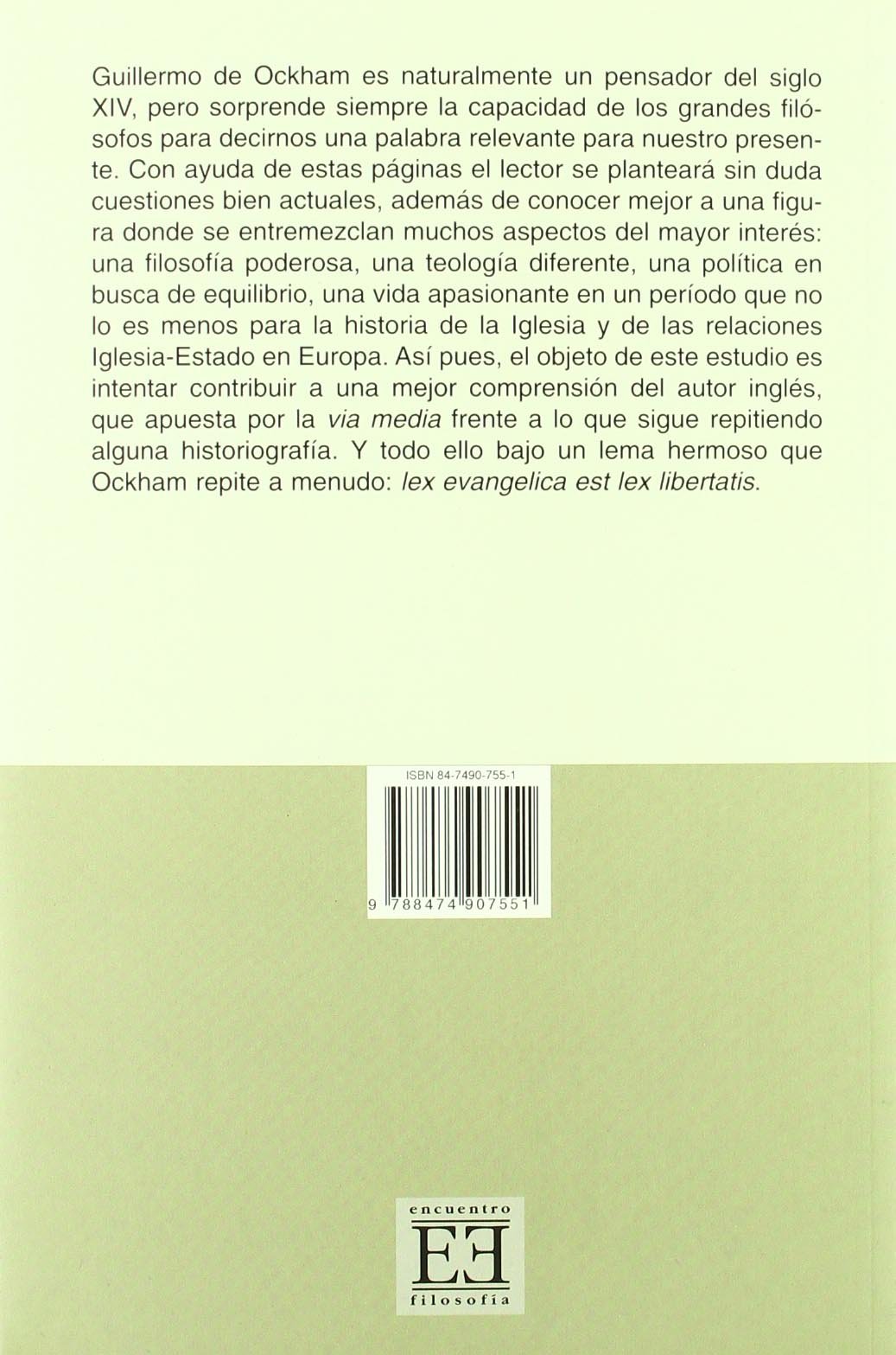 La filosofía política de Guillermo de Ockham: Relación entre potestad civil y potestad eclesiástica (Ensayo)