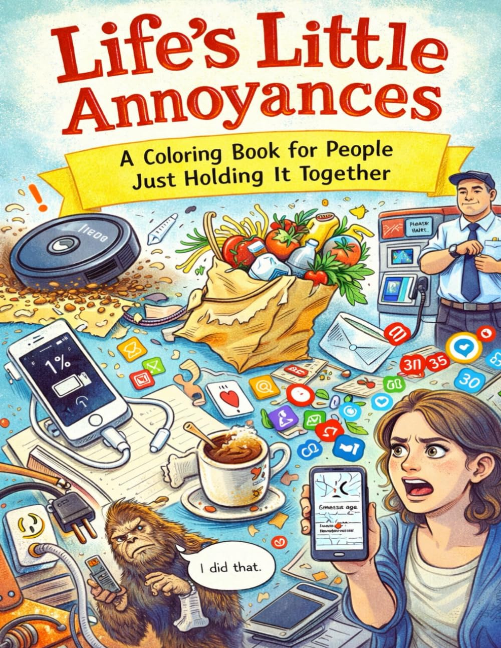 Life’s Little Annoyances: A Coloring Book for People Just Holding It Together