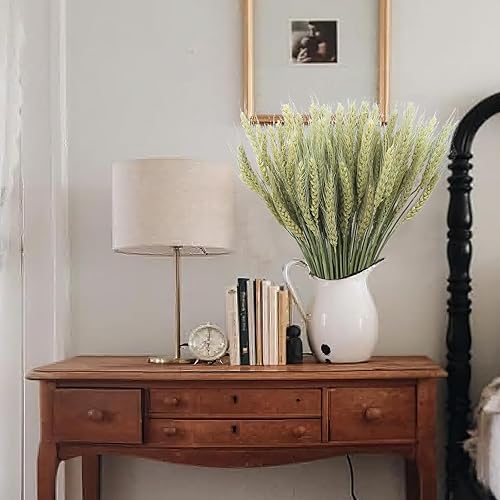 Miniatura 6 de Paquete de 100 tallos de trigo seco, tallos de trigo seco natural, tallos de trigo, hierba de trigo, arreglo de flores secas para bodas, fiestas,