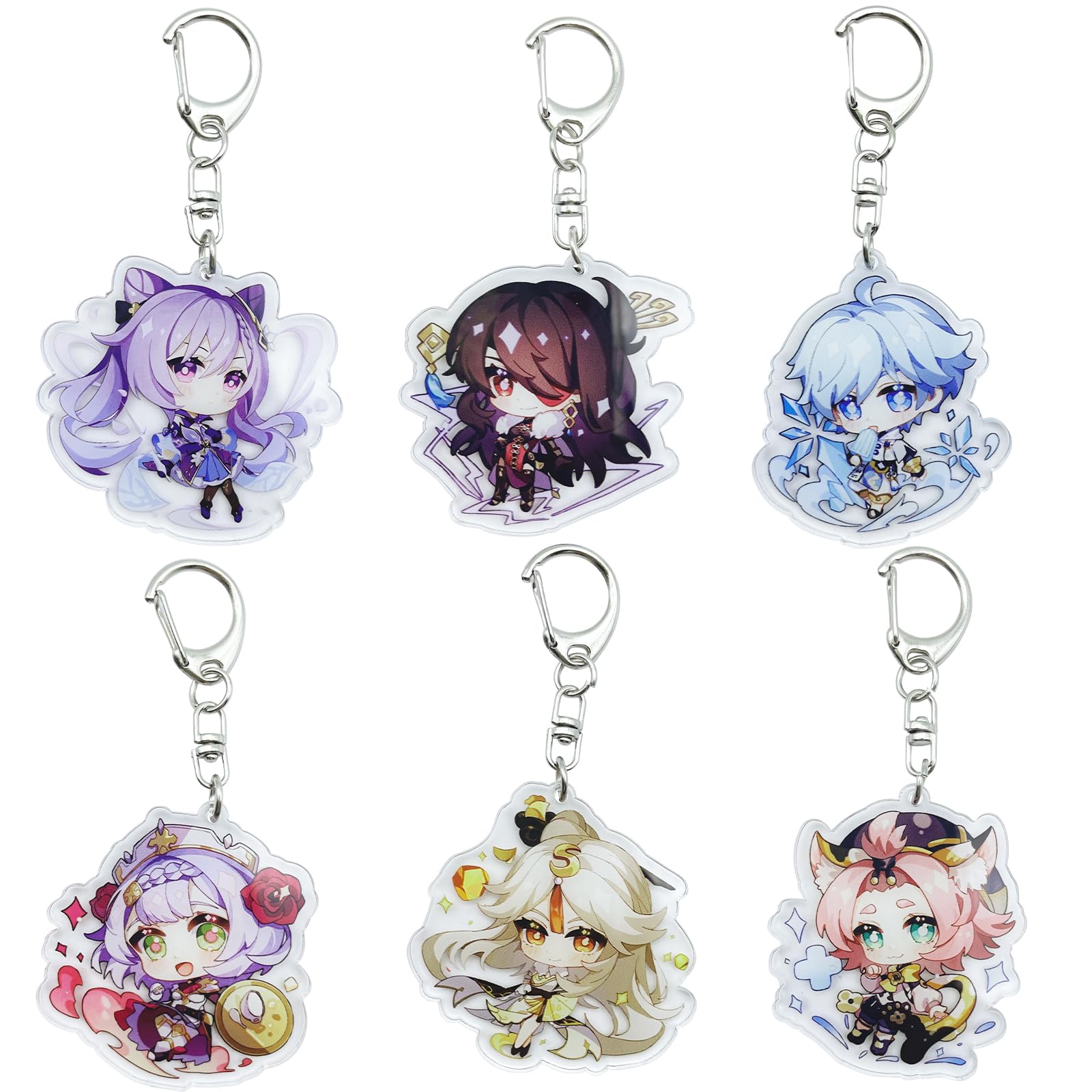 Porte-clés Anime Demon Hunters - Lot De 12 En Acrylique Haut De Gamme