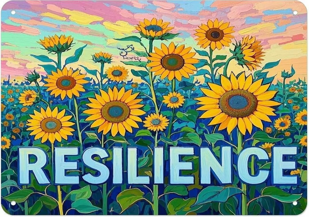 Resilience Retro Funny Novelty Art Backyard Funny Wall Décor Poster Cafe Plaque Tin Sign 8x12 Inch