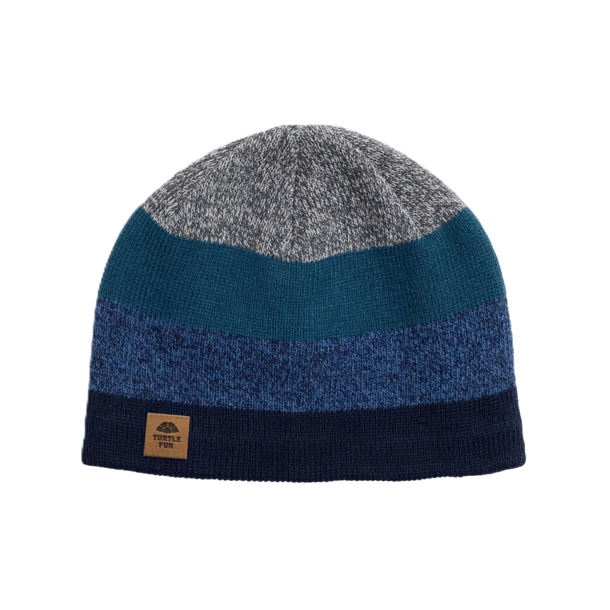Turtle Fur Youth Boys BTV Recycled Ocean Ragg Wool Blend Fleece Lined Beanie, Ages 7-12, Navy