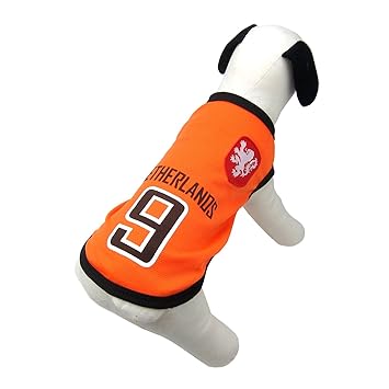 Alfie Pet - Ezra Soccer Jersey - Color: Netherlands, Size: Small