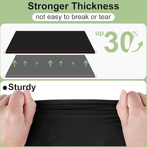 Miniatura 2 de misaya Paquete de 6 manteles desechables de plástico, 54 x 108 pulgadas, impermeables, a prueba de fugas y resistentes manteles decorativos para