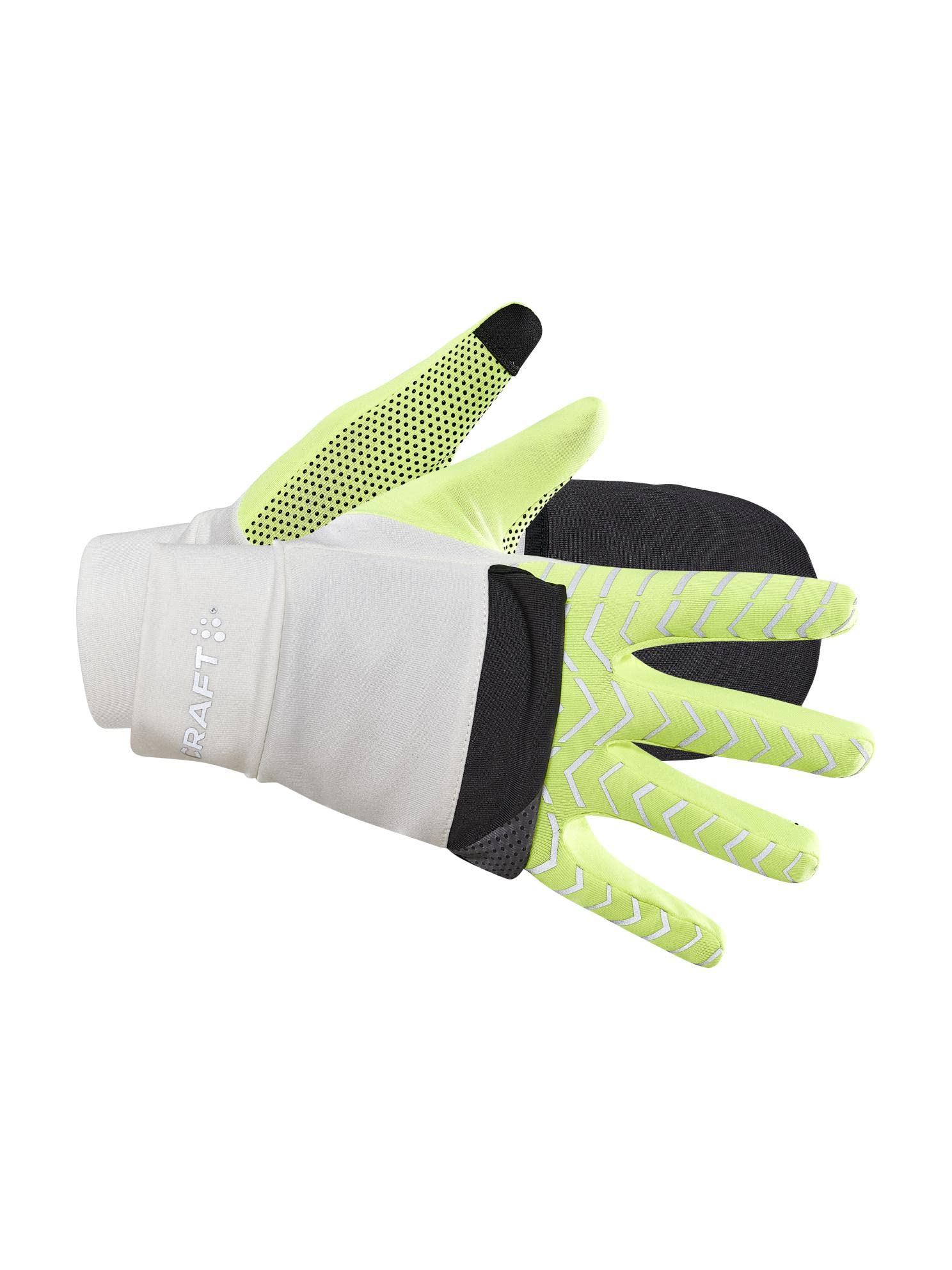 Craft ADV Lumen Fleece Hybrid Handschuhe, ash white-flumino, XL Fashion
