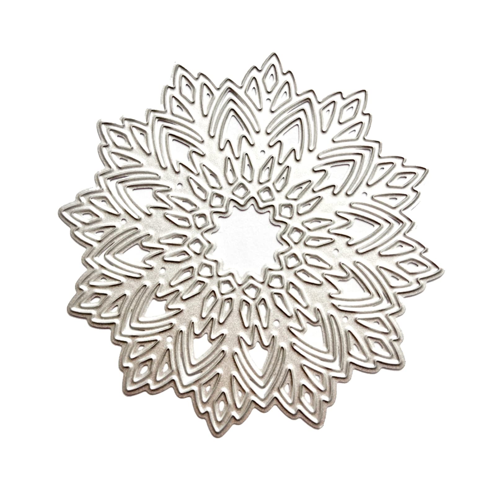 INFUNLY Fustelle Metalliche 3D – 14 Pezzi A Forma Di Rami E Fiori, Per Biglietti, Scrapbooking, Goffratura - 3