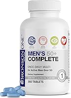 Vista 10 de Bronson ONE Daily Multivitamínico Multimineral Completo para Hombres 50+, 180 Tabletas