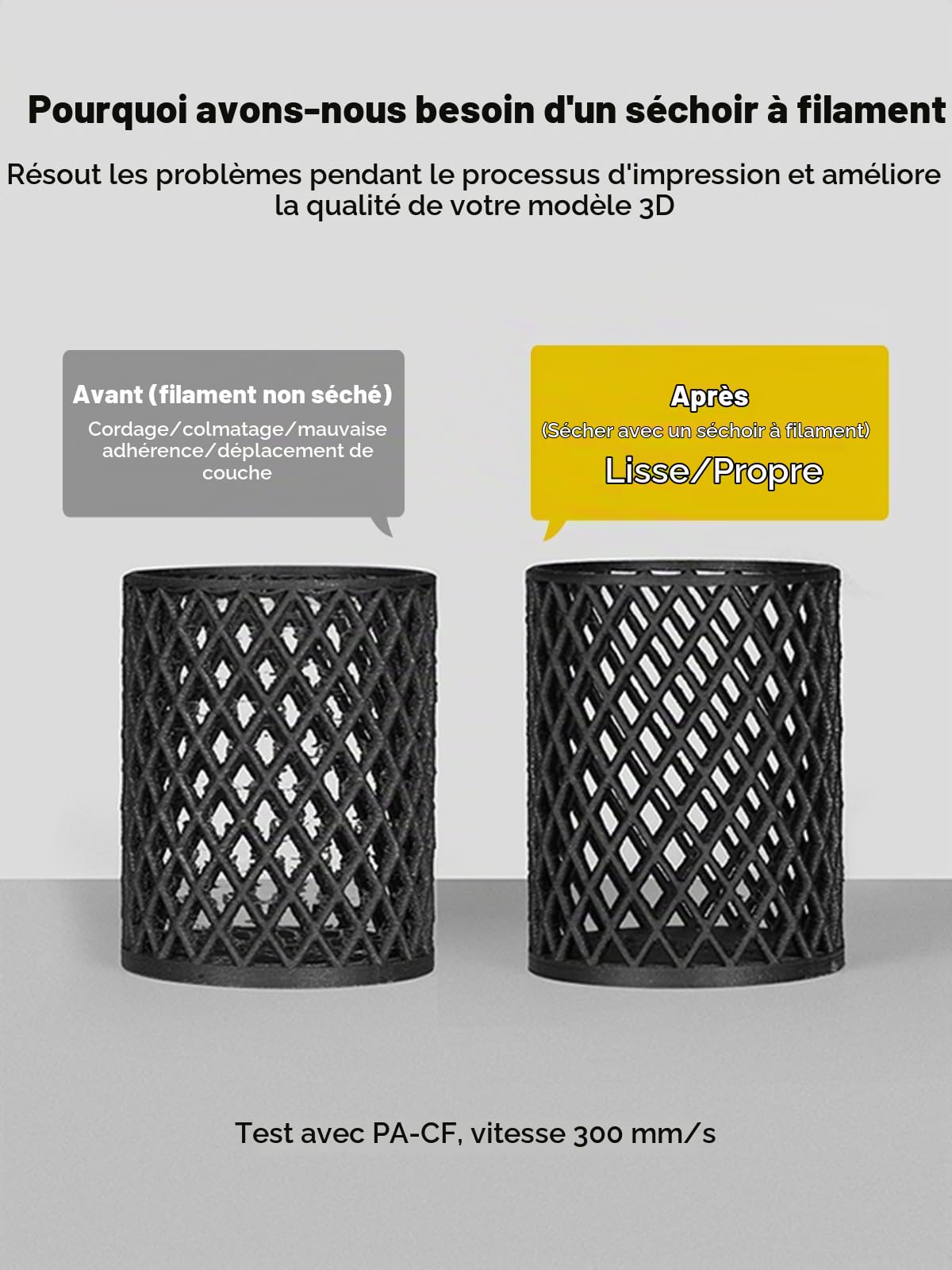 Creality Space PI Plus Séchoir à Filament - Capacité pour 2 Rouleaux, Minuterie de 48 Heures, Écran Tactile de 3,7 Pouces, Chauffage PTC pour PLA 1,75/2,85 mm, PETG, ABS, TPU, Nylon