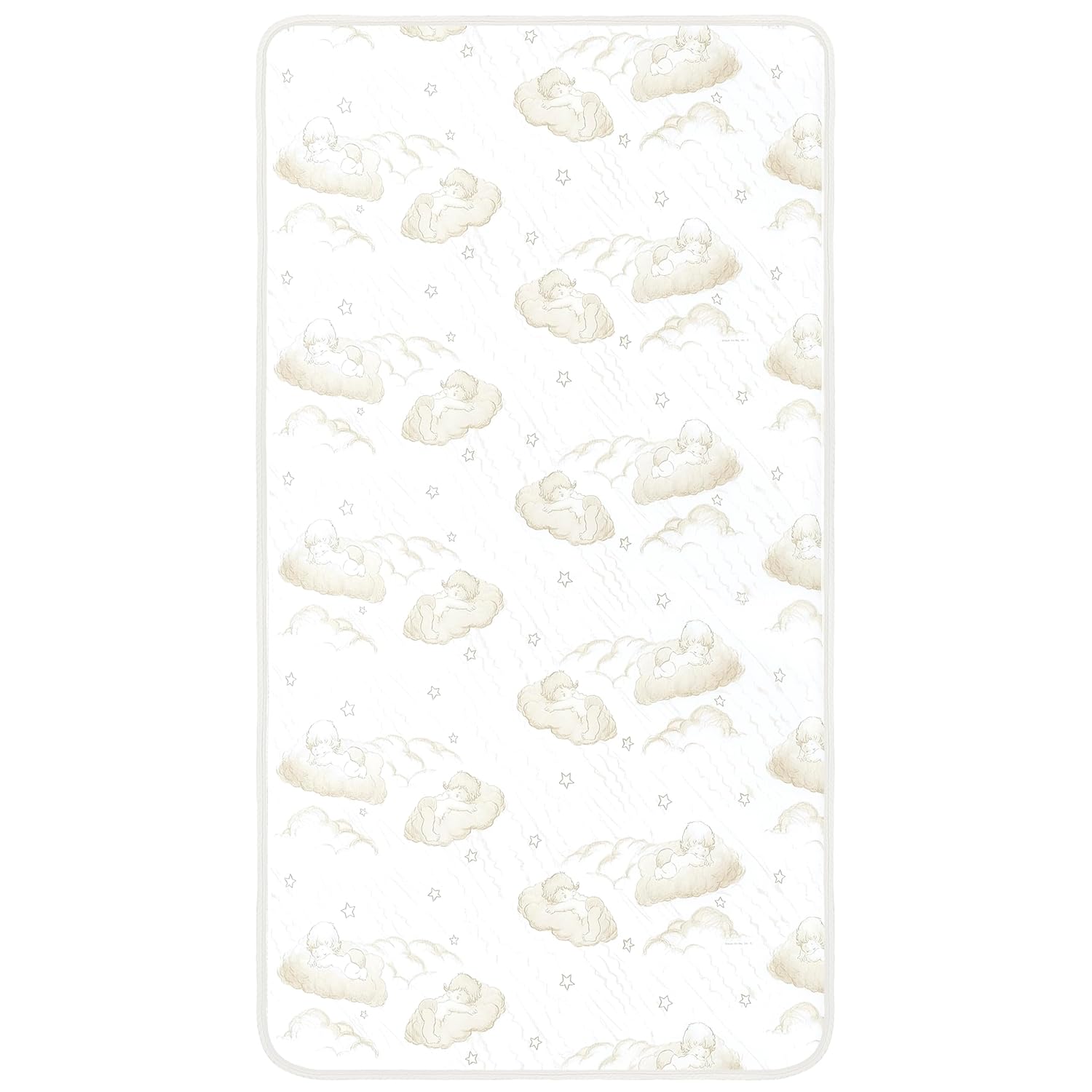 Dream On Me Twilight 5” 88 Coil Inner Spring Crib & Toddler Mattress – Brown Cloud, Greenguard Gold & BSA Certified, Waterproof & Stain-Resistant Cover, Fits Standard Full-Size Cribs & Toddler Beds