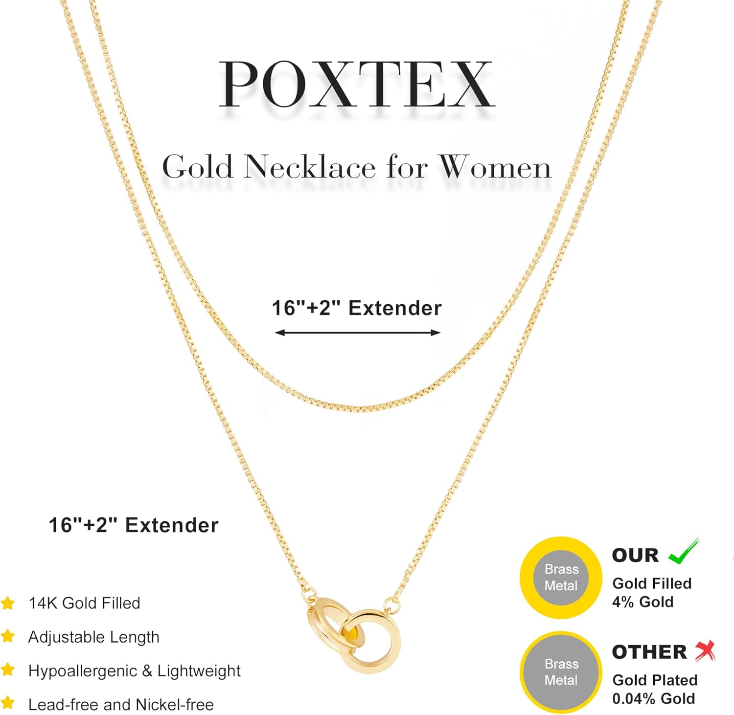 Cross Necklace for Women Girls, Dainty 14K Gold Silver Plated Cross Choker Pendant Jewelry Non Tarnish Waterproof Trendy Cute Simple Small Necklace Easter Christian Baptism Religio...