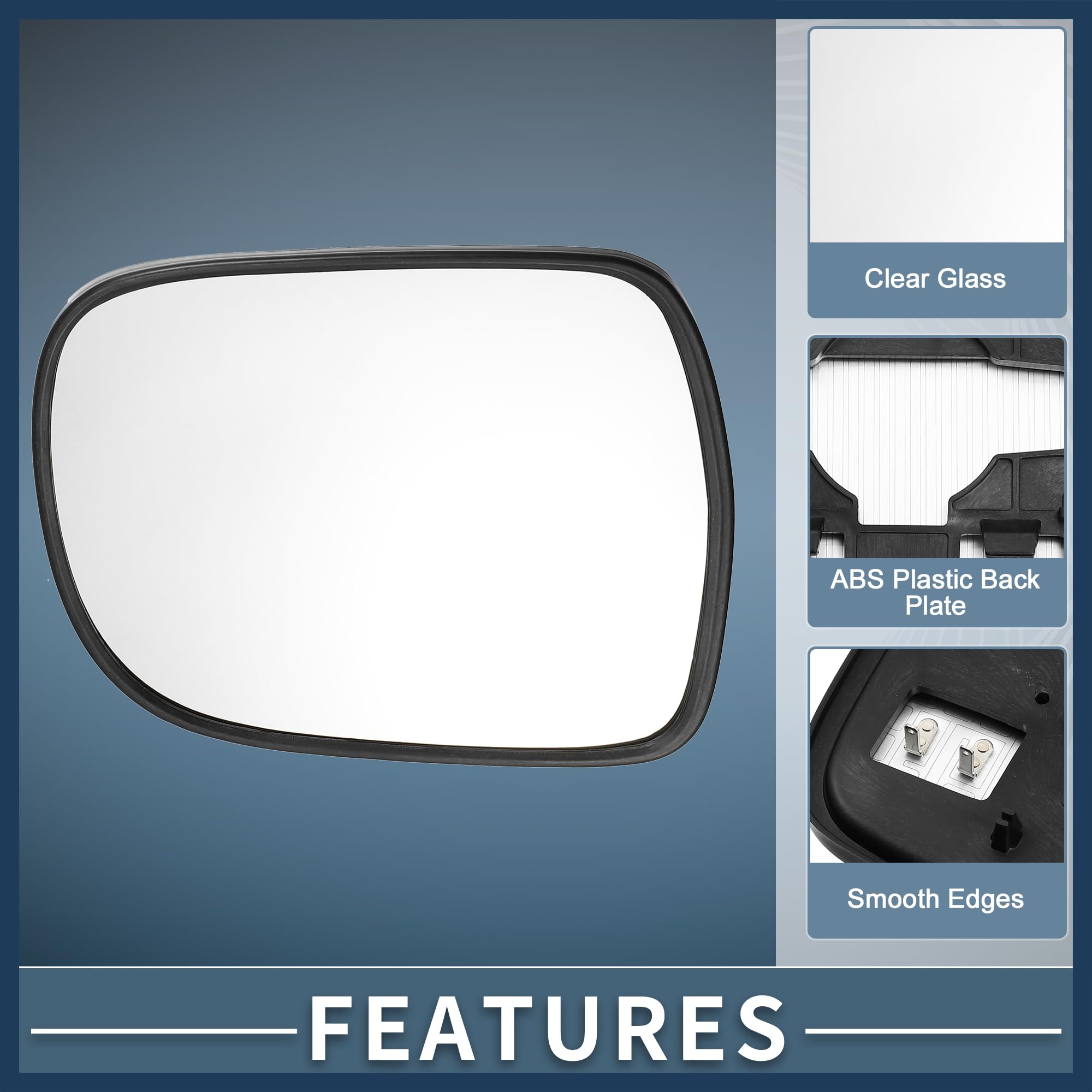 For Lexus RX 300 330 350 400H 2004-2009 Right Passenger Side Mirror Glass